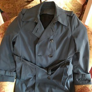 Calvin Klein Large Blue Trench Coat with removable liner